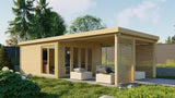 Cabane en rondins - Maison de jardin Casper | 58 mm | Bois imprégné de classe rouge
