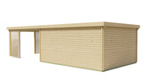 Blockhaus - Gartenhaus Casper | 58mm | Fichtengrün imprägniert
