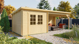 Blockhaus - Gartenhaus Charlotte | 28mm | Fichte Red Class Holz imprägniert