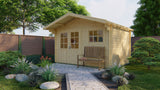 Blockhaus - Gartenhaus Ingmar | 28mm | Fichte grau imprägniert