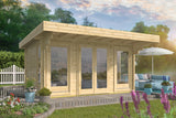 Cabane en rondins - Maison de jardin Lory | 44 mm | Bois imprégné de classe rouge