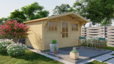 Blockhaus - Gartenhaus Mika | 28mm | Fichte honiggelb imprägniert