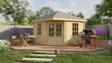 Cabane en rondins - Maison de jardin Nilsson | 44 mm | vert pin imprégné