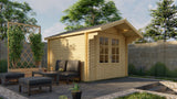 Cabane en rondins - Maison de jardin Perlund | 28 mm | pin brun imprégné