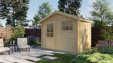 Cabane en rondins - Maison de jardin Sten | 28 mm | pin brun imprégné