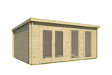 Blockhaus - Gartenhaus Annabel | 40mm | Fichte braun imprägniert
