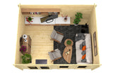Blockhaus - Gartenhaus Annabel | 40mm | Fichte braun imprägniert