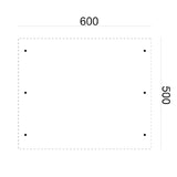 Carport Double mit PVC-Dachplatten kieferngrün imprägniert L500 x B600 cm