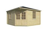 Blokhut - Tuinhuis Lotte | 44 mm | vuren grijs geïmpregneerd