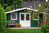 Cabane en rondins - Maison de jardin Pavel | 44 mm | Bois imprégné de classe rouge