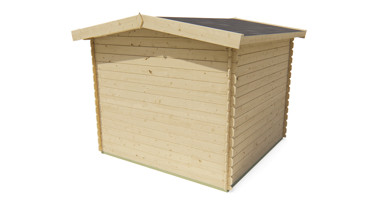 Blockhaus - Gartenhaus Valery | 19mm | Fichtengrün imprägniert