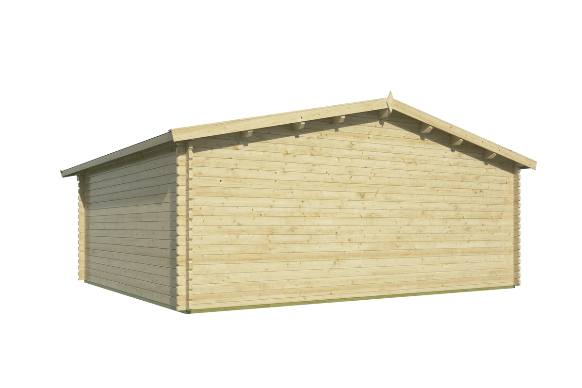 Blockhütte - Gartenhaus Tova | 44mm | Fichte honiggelb imprägniert
