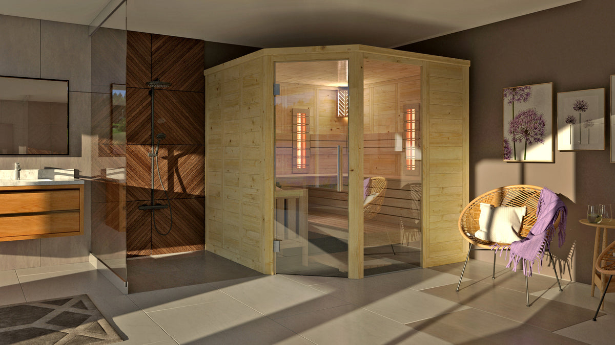 Sauna intérieur Alaska corner infra+