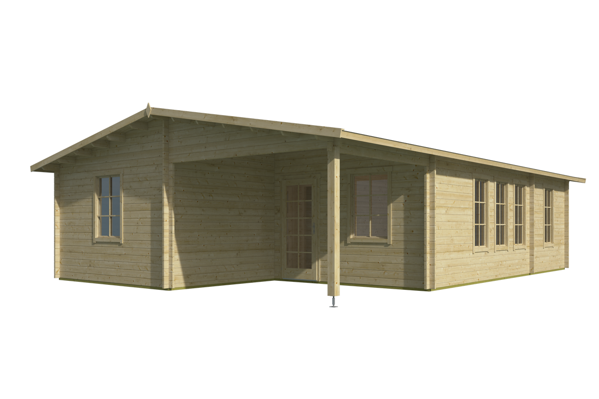 Cabane en rondins - Maison de jardin Canarias | 44 mm | non traité