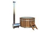 Hottub met externe RVS kachel Ø180 cm Thermowood