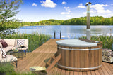 Hottub met interne RVS kachel Ø180 cm Thermowood
