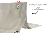 Mundharmonikatuch 370 x 370 cm Sand