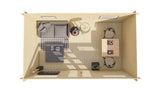 Blockhaus - Gartenhaus Zerja | 28 mm | Red Class Holz imprägniert