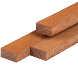 Bois de coutellerie en bois dur d'azobé 4,0 x 7,0 x 350 cm finement scié