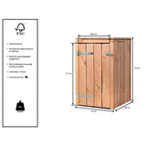 Containerombouw Anna | Kliko ombouw enkel | Containerberging | Hout
