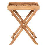 Garcia - Ronda Teak Tray Table - Teak - 29x39x49,5 cm