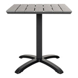 Miller - Café tafel - grijs - nonwood en aluminium - 70x70x72 cm