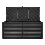 David - boîte à coussin - noir - plastique - 146,5x61x64,5 cm