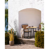 Van der Linden - Table de café Cleveland - teck naturel - métal - ø70x74 cm