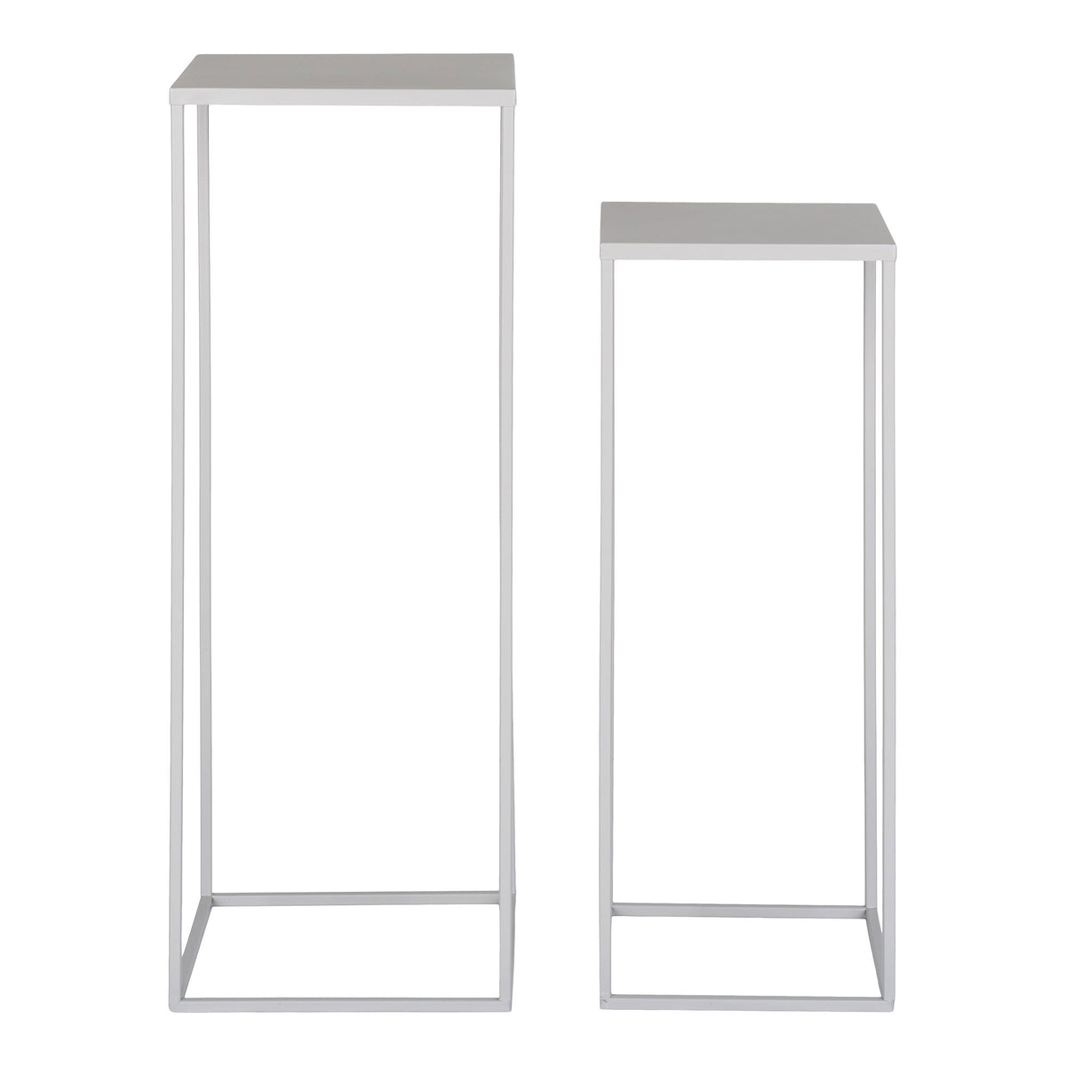 De Jong - bloemenstandaard - cool grijs - staal - set van 2