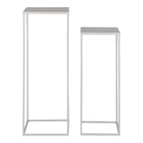 De Jong - bloemenstandaard - cool grijs - staal - set van 2