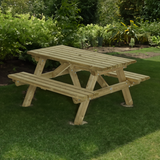pincknick tafel voor 4 personen is erg stevig goede prijs kwaliteit en gaat 15 jaar mee  staat mooi in elke tuin 