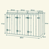 Container ombouw Eva | 3 kliko's