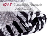 Richard - badmat set - wit en zwart - 100% katoen - 80x50 cm