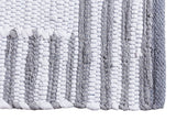 Charlotte - Badematten-Set - Weiß/Grau - 100 % Baumwolle - 80x50 cm