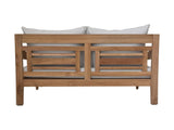 Bahama sofa 2,5-zits incl kussenset - 150x95x80 - Naturel/wit -  teak