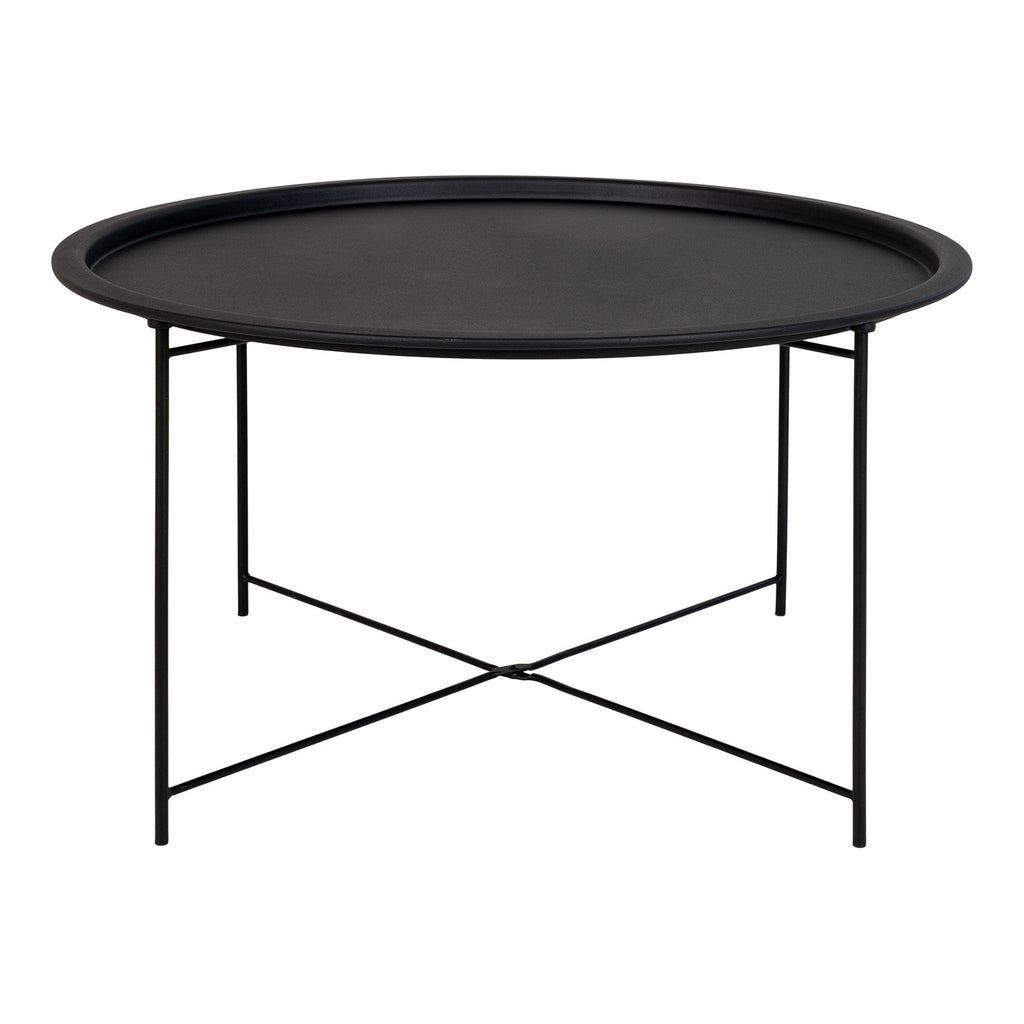 De Jong - Table basse Bastia - Noir - Acier - Ø75x43 cm
