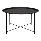De Jong - Table basse Bastia - Noir - Acier - Ø75x43 cm