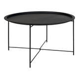 De Jong - Table basse Bastia - Noir - Acier - Ø75x43 cm