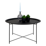 De Jong - Table basse Bastia - Noir - Acier - Ø75x43 cm