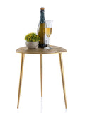 James - table d'appoint - argent ou or - métal - 40x45x40 cm