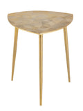James - table d'appoint - argent ou or - métal - 40x45x40 cm