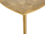 James - table d'appoint - argent ou or - métal - 40x45x40 cm