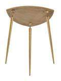 James - table d'appoint - argent ou or - métal - 40x45x40 cm