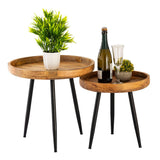 James - Table d'appoint - Bois - Manguier Altholz - ø 40 o. 50 cm