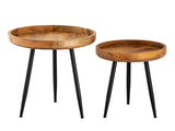 James - Table d'appoint - Bois - Manguier Altholz - ø 40 o. 50 cm