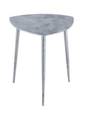 Eva - table d'appoint - argent ou or - aluminium - 40x45x40 cm