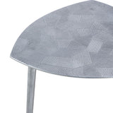 Eva - table d'appoint - argent ou or - aluminium - 40x45x40 cm