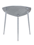 Eva - table d'appoint - argent ou or - aluminium - 40x45x40 cm