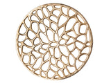 Sophie - bijzettafel - zilver of goud - aluminium - ø 40 x 46 cm
