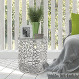 Anna - table d'appoint - argent ou or - aluminium - ø 40 x 46 cm